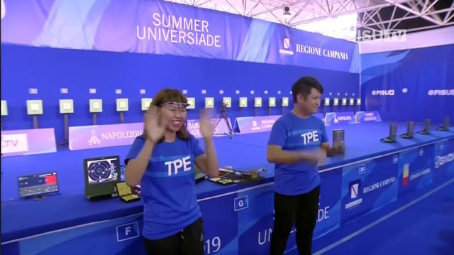 （圖／截取自 Right on target for Shooting Sport Final  Summer Universiade 2019）