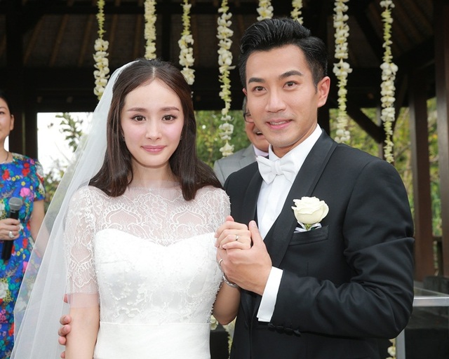楊冪2014年與香港男星劉愷威結婚，2018年離婚。(翻攝自微博)