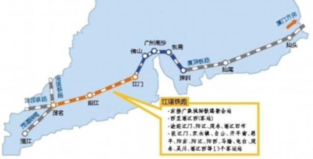 江湛鐵路行經路段圖（圖／截取自網路）