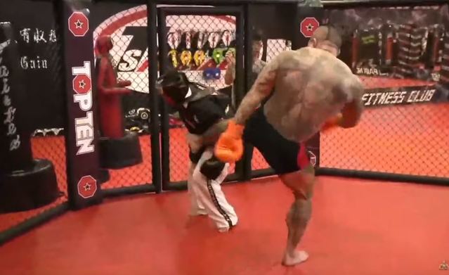 網紅吃屎哥遭館長11腳踢倒