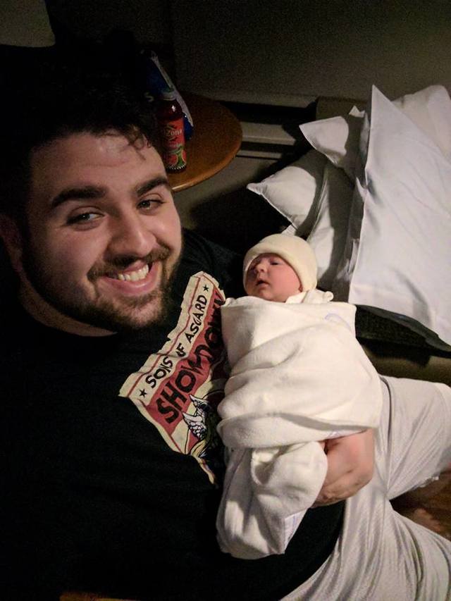 Uber司機蓋爾（Brandon Gale）假裝是乘客男友而救了對方(圖片翻攝自蓋爾個人臉書)