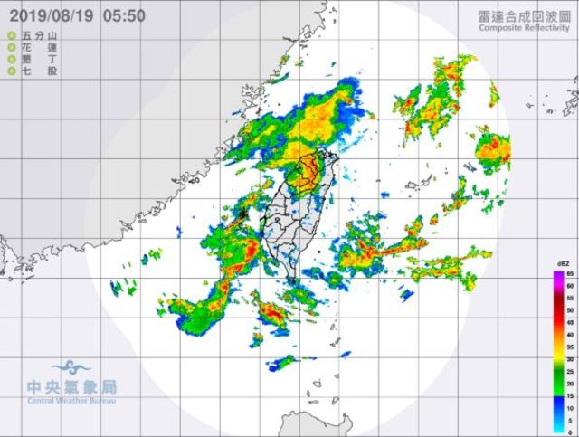 今日全台防大雨(圖片翻攝氣象局)