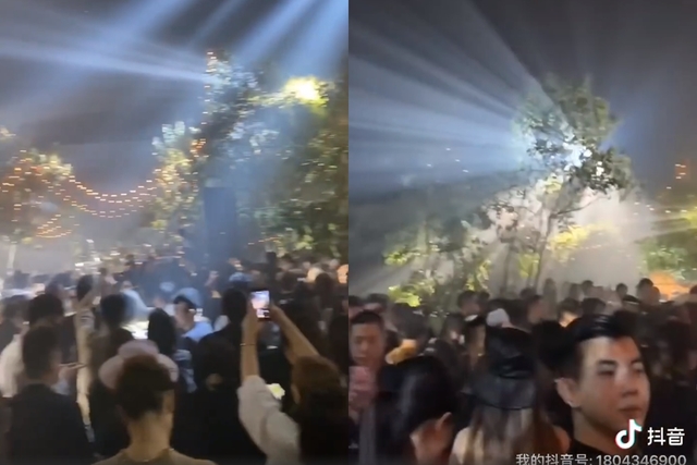 Dior派對播放《我和我的祖國》（翻攝網路）