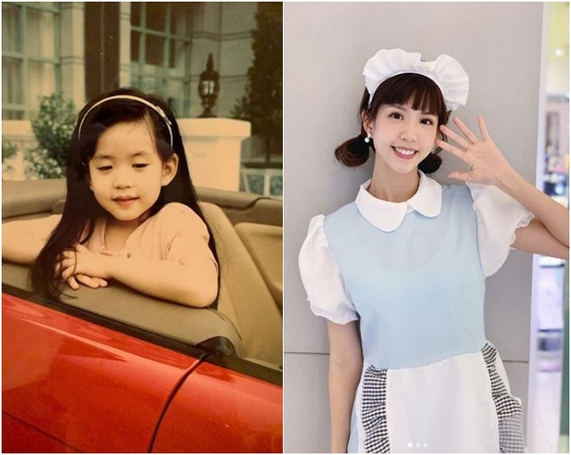 何紫妍曝光童年時期的可愛照片