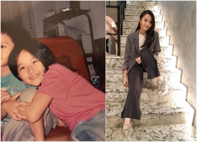 吳品潔放上自己學生時期的照片