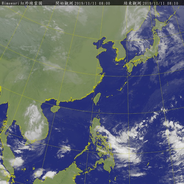 東北季風減弱，水氣減少