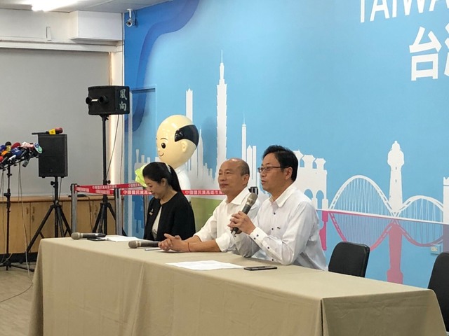 國民黨總統、副總統參選人韓國瑜、張善政（韓競辦提供）