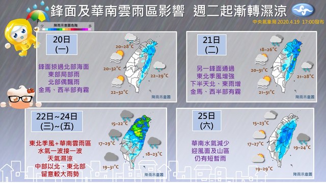 （翻攝臉書報天氣）