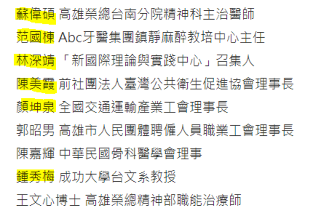 管碧玲文中提及之6人（翻攝苦勞網）