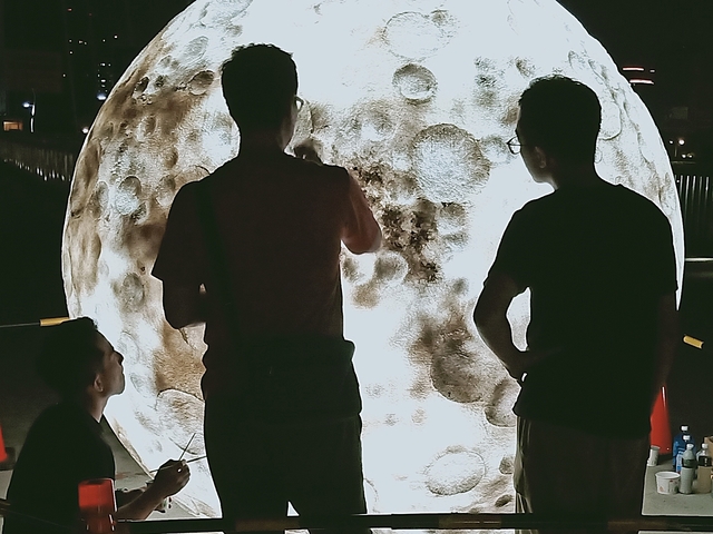 高灘處昨晚連夜趕工修復。(高灘處提供)