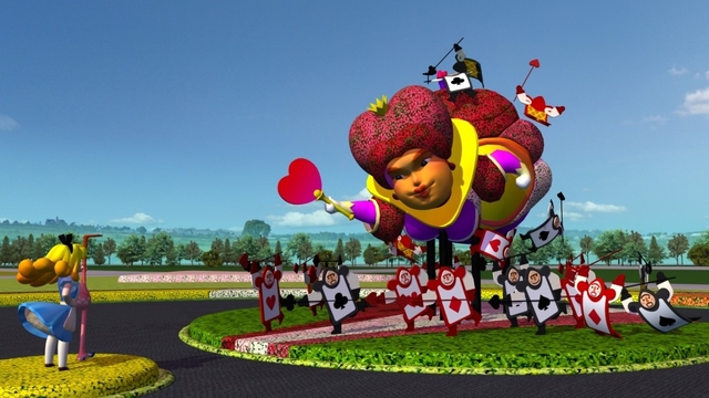 台中花毯節11/14登場！ 以「愛麗絲夢遊仙境」為題