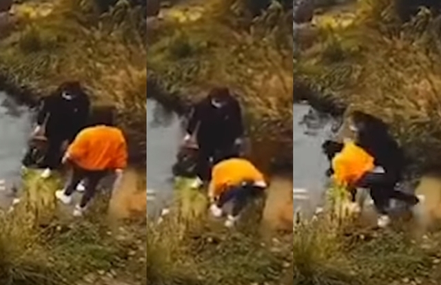 她綁鞋帶突遭閨密推下水猛壓雙亡 畫面曝光網嚇傻