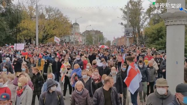 白俄羅斯反總統示威 至少60人被捕
