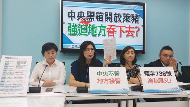 地方萊劑零檢出條例明年失效 國民黨：恐違憲！