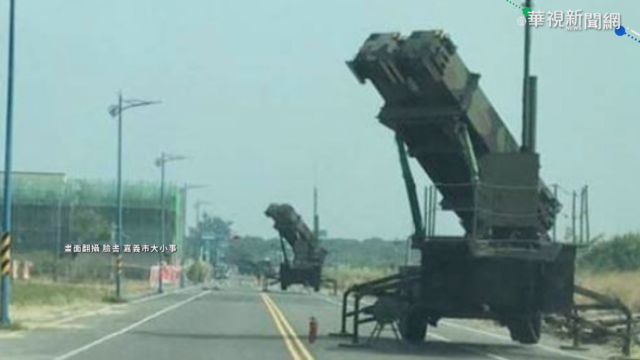 防空飛彈車嘉義演習 網友直擊PO網