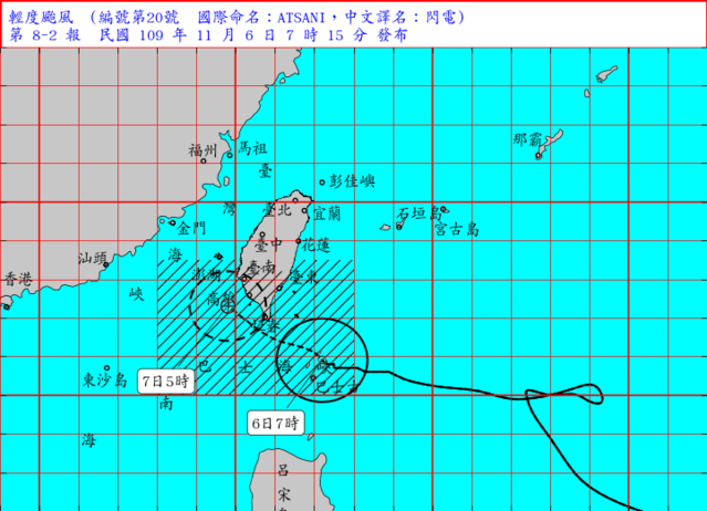 閃電暴風圈觸陸了！恆春、台東風雨增強
