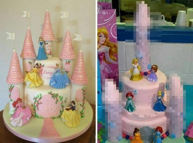 替愛女訂公主蛋糕成品卻崩壞...網笑瘋「成人版蛋糕」