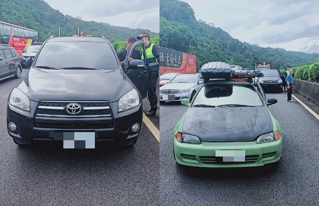 2駕駛因變換車道遭鳴按喇叭釀事故，憤而互毆受傷。(警方提供)