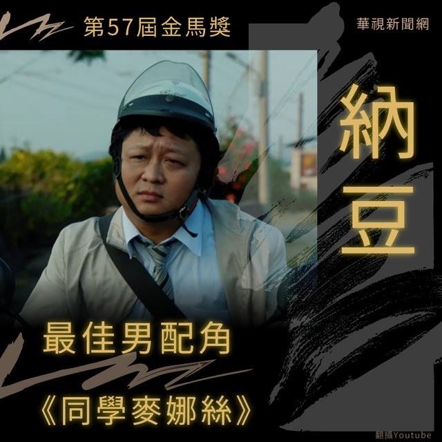 【金馬57】納豆勇奪最佳男配角！
