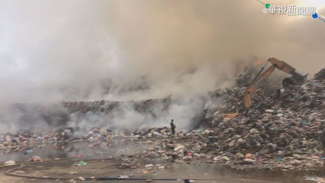 草屯垃圾場燒三天 鄰近縣市飄臭味