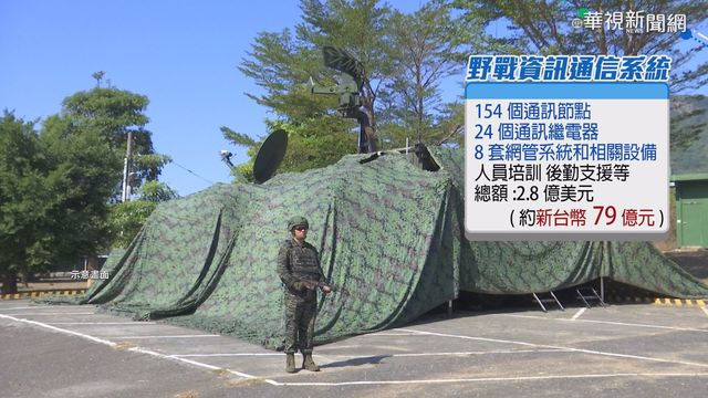 ｢野戰資訊通信系統｣ 美今年6度對台軍售!