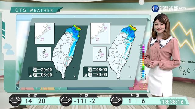 北台低溫探12度 新北.基宜防大雨