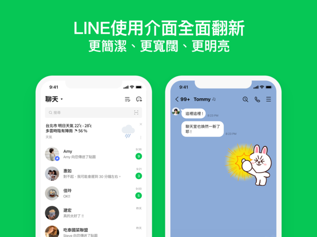 快更新LINE！新版推全新使用介面 5大實用功能登場