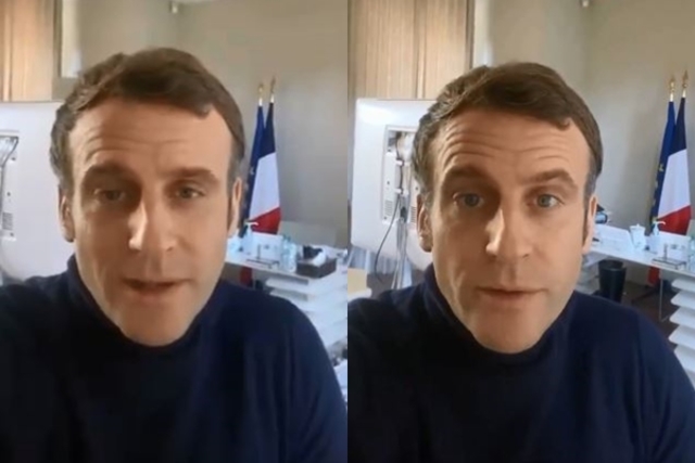 馬克宏確診後拍影片報平安 將減少活動