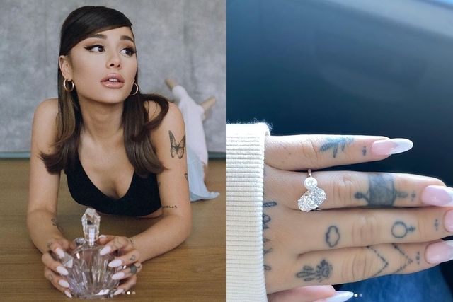 超閃！亞莉安娜無預警曬鑽戒、合照 宣告與男友訂婚