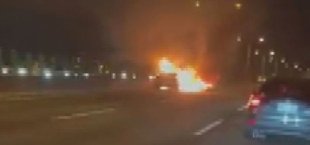 台74快速道 兩車相撞起火1死1傷