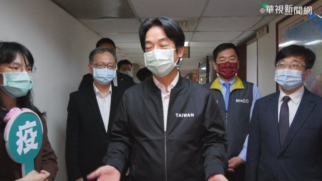 慰問工作人員 賴清德平安夜訪CDC