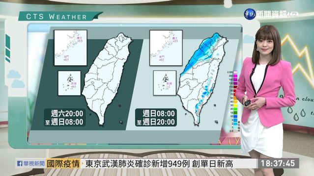 東北季風漸增 北部、東半部短暫雨