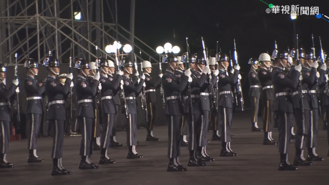 總統府元旦升旗表演 三軍樂儀隊吸睛