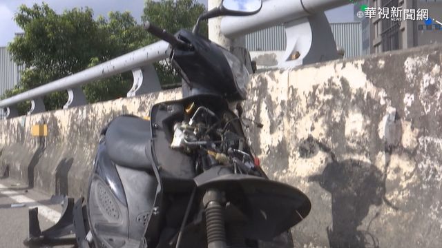 誇張! 轎車逆向上北山大橋 11騎士遭波及