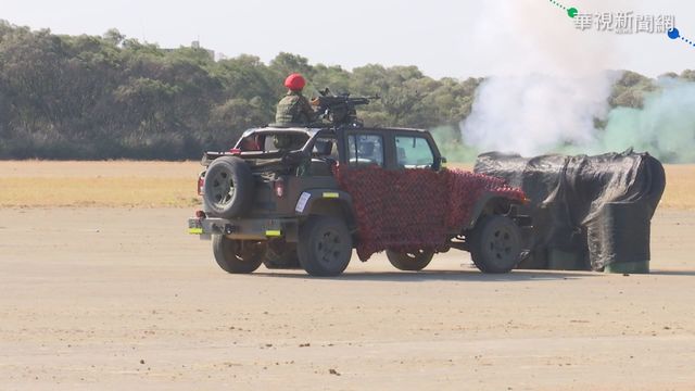 模擬桃機遇襲 陸軍偵蒐無人機首亮相