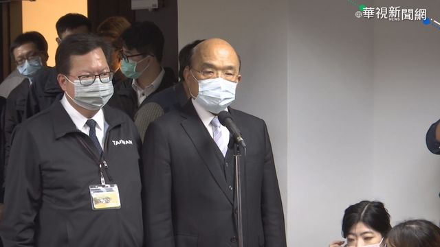 為醫護人員加油打氣 蘇貞昌親赴桃園