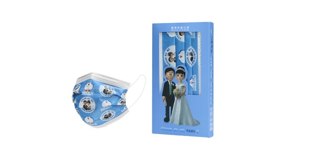 哆啦A夢聯名系列口罩「我們結婚了款」