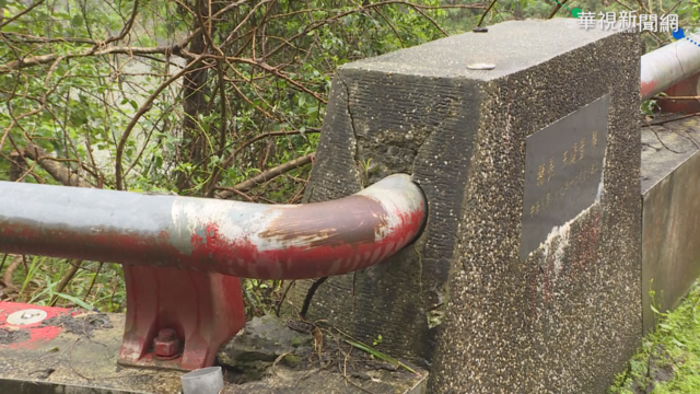 橋頭龜裂又下陷 原山奇美橋急需維修