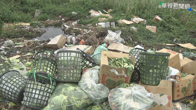 新竹生態池旁堆滿廚餘垃圾 汙染水源
