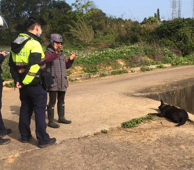 警方也有到現場處理。(邵柏虎提供)
