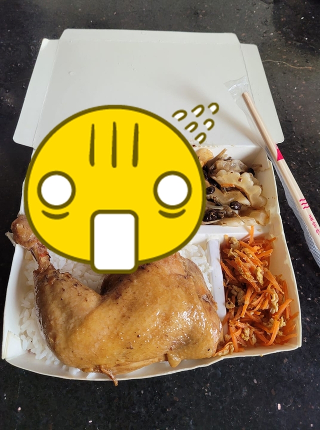 便當驚見「配菜四大天王」！他崩潰：剩雞腿能吃