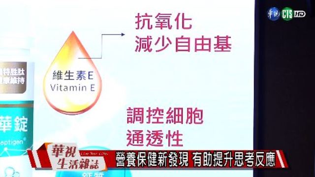 營養保健新發現 有助提升思考反應