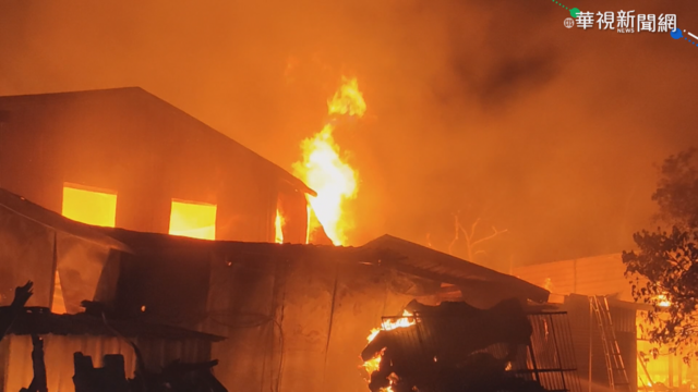 苗栗雕刻廠火 缺水源延燒7小時撲滅