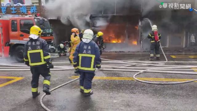 墾丁大街租車行失火 1男自行脫困