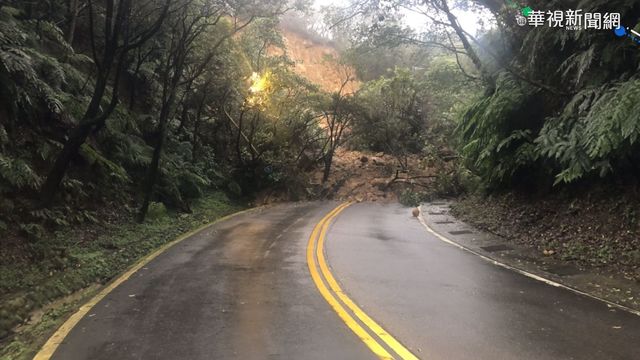 大雨釀災 陽金公路11公里處落石坍方