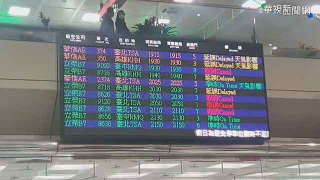 澎湖濃霧航班大亂 機場塞滿旅客