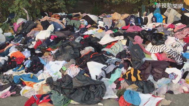 虎尾交流道旁見衣服山 1/3馬路被霸占