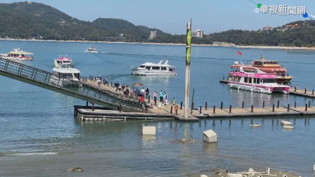 蓄水率跌破60% 日月潭水庫九蛙全露