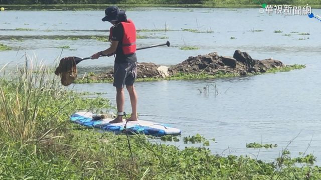 燈會推廣立式划槳 親子運動兼淨河