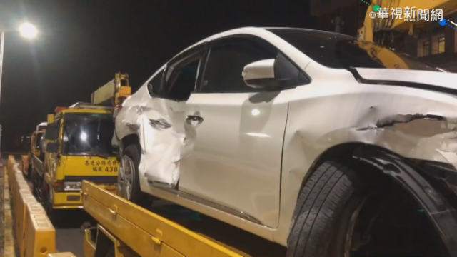 國道6號3車連環撞 6大1小受傷送醫